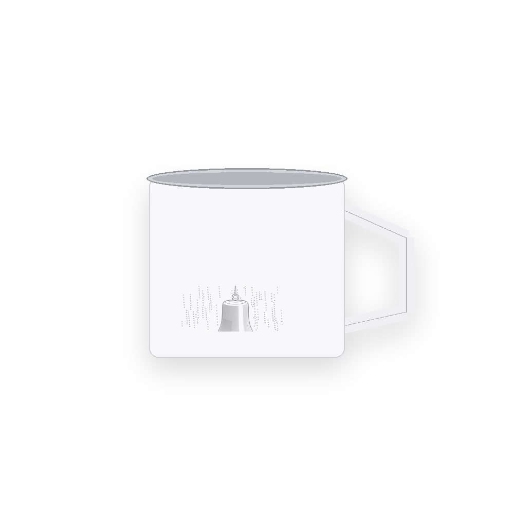 The Bell in the Rain camp mug