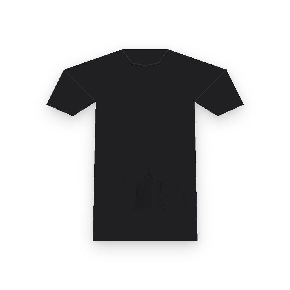 The Bell in the Rain tee, Black