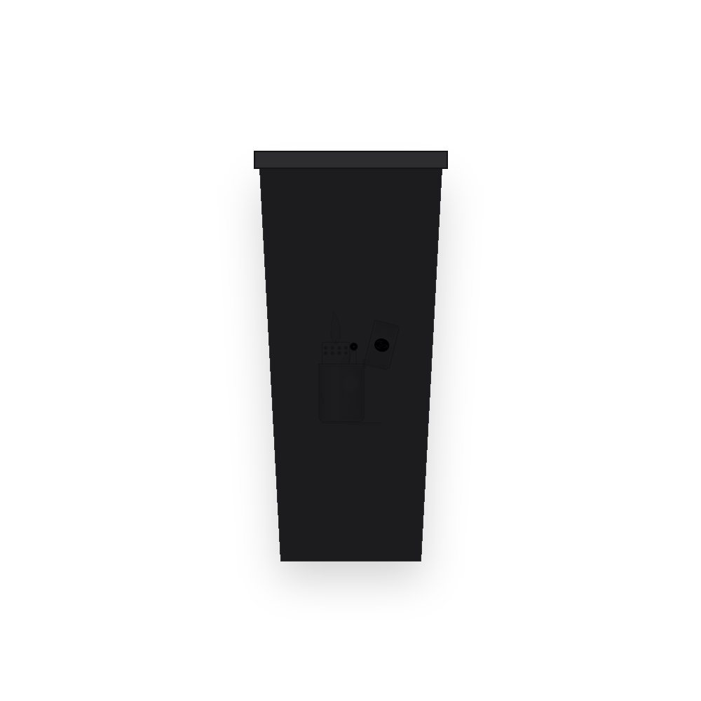 The Brass Lighter tumbler, Black