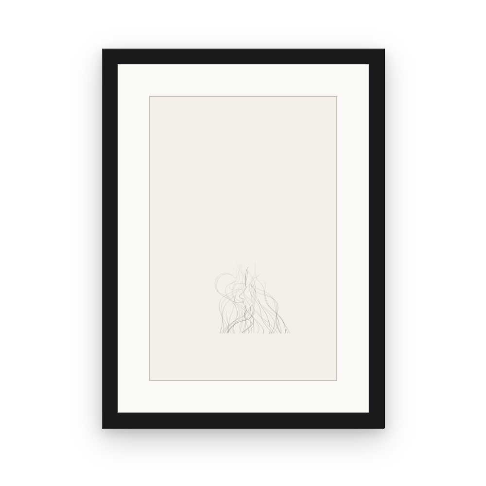 The Candle Ring, framed, Black