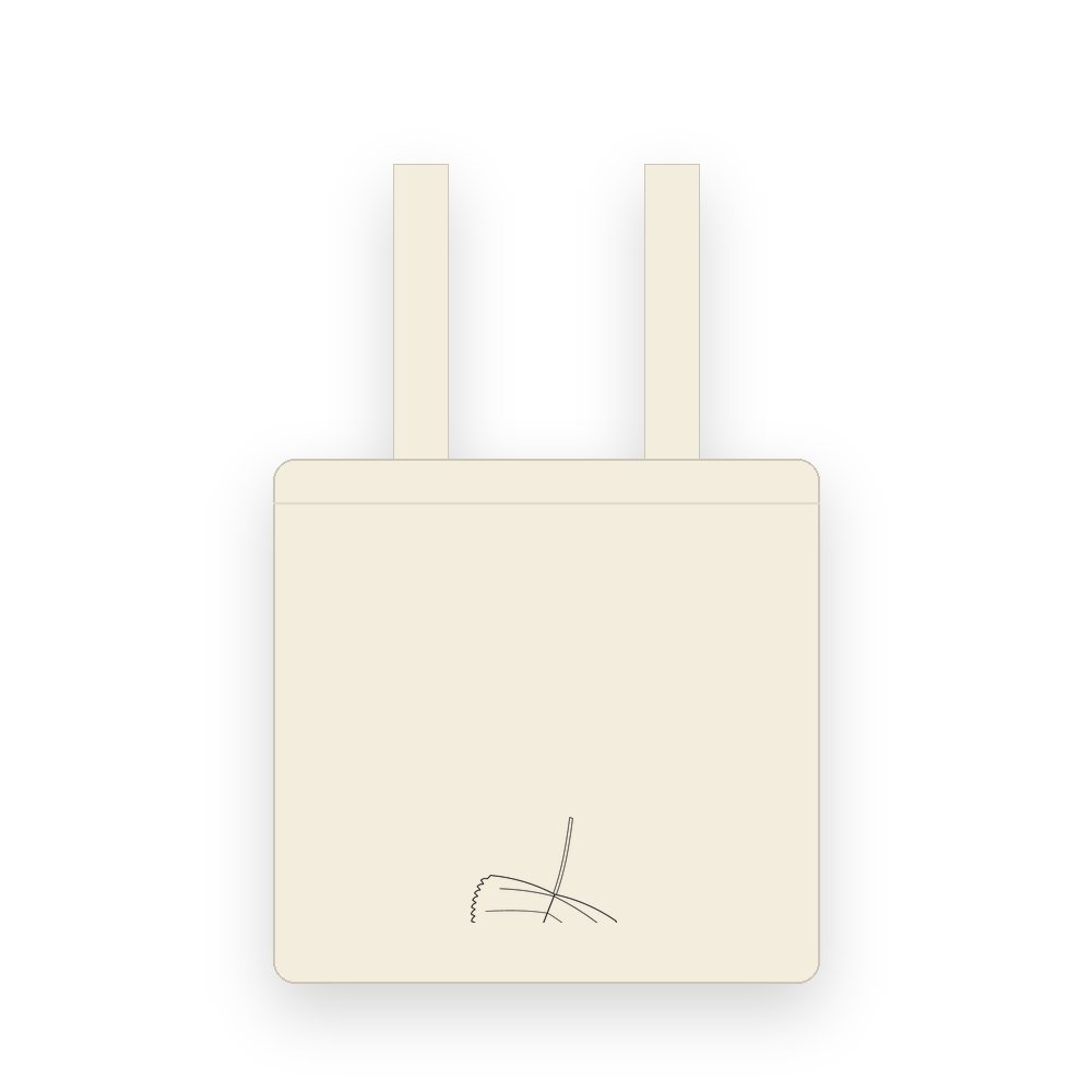 The Forty-One Teeth tote, Ivory