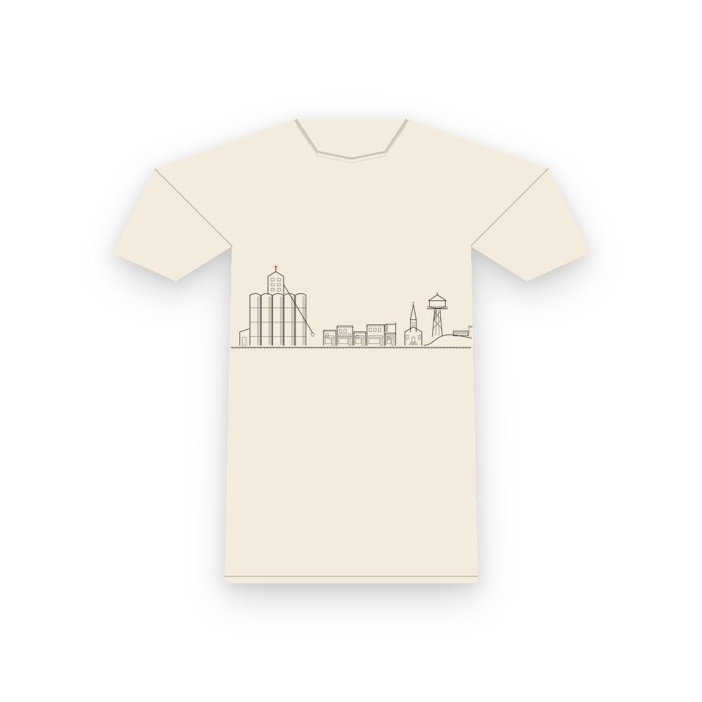 The Grain Elevator tee, Ivory