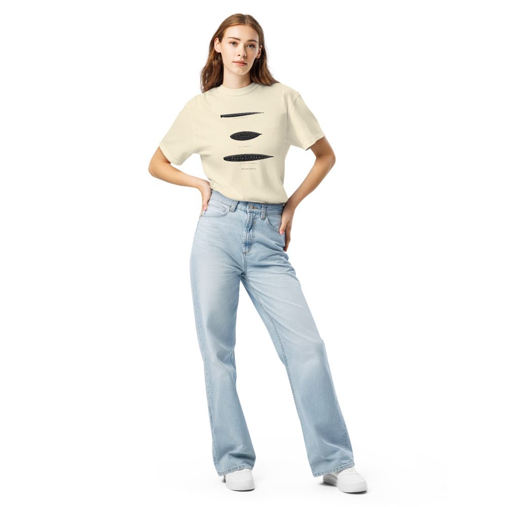 The House of Morrow tee, Ivory, as worn