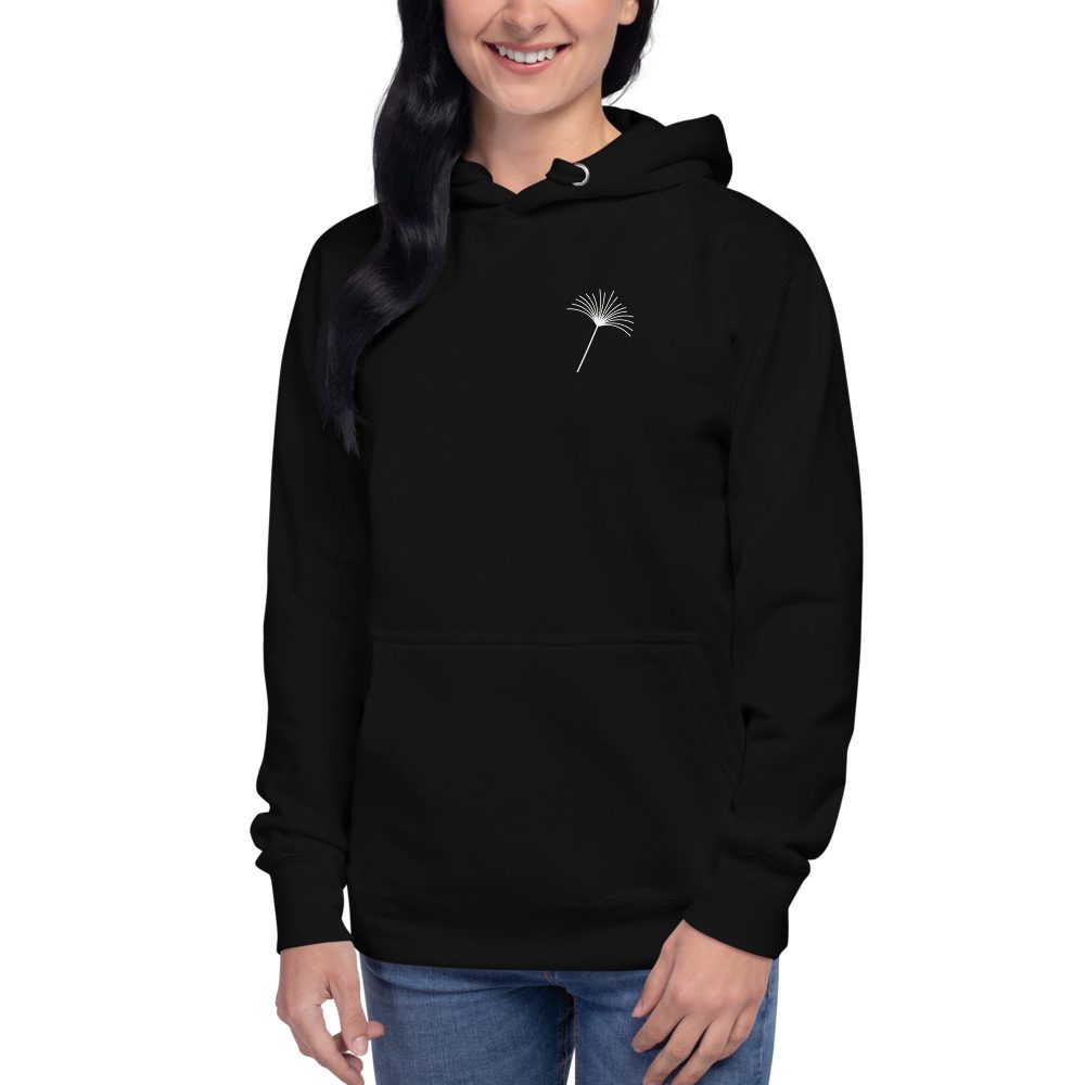 The Lone Seed hoodie, Black, as worn