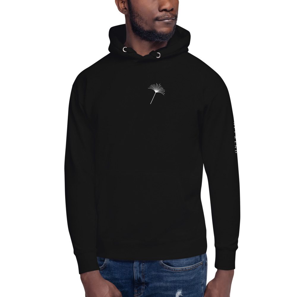 The Lone Seed hoodie, Black, as worn