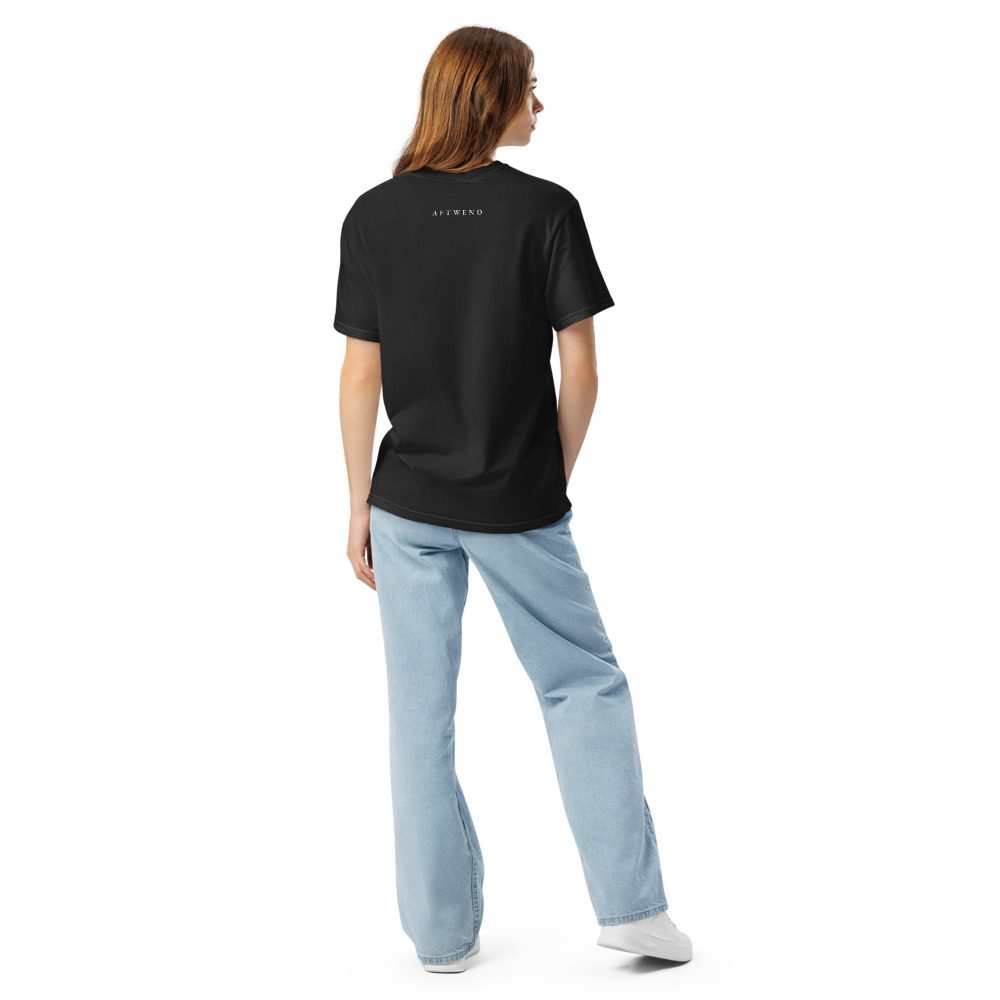 The Lone Seed tee, Black, from the back