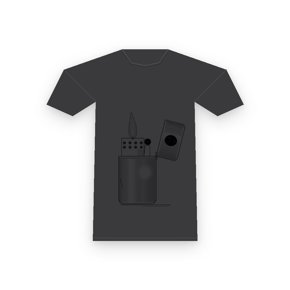 The Lighter Quote tee, Pepper