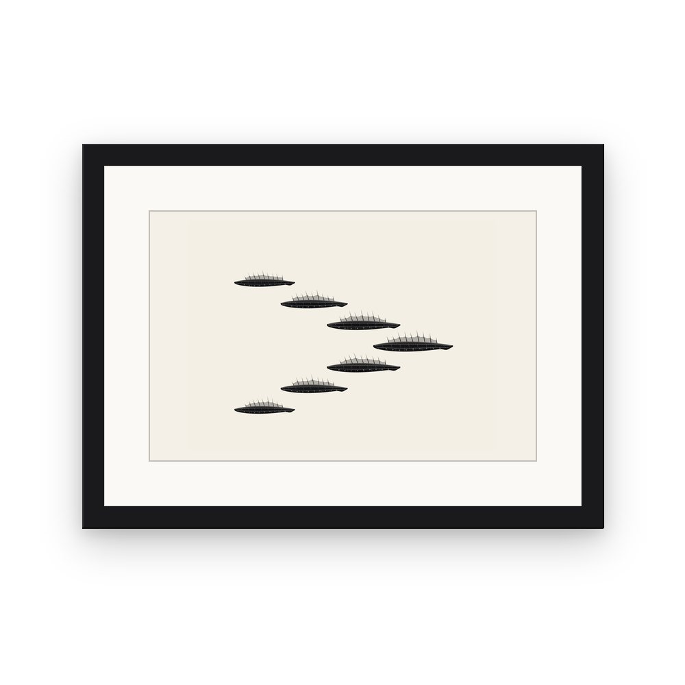 The Quells, framed, Black