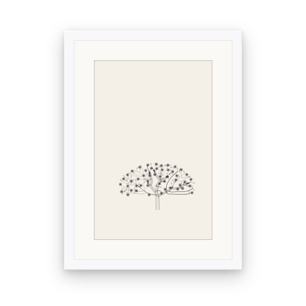 The Stillbough, framed, White