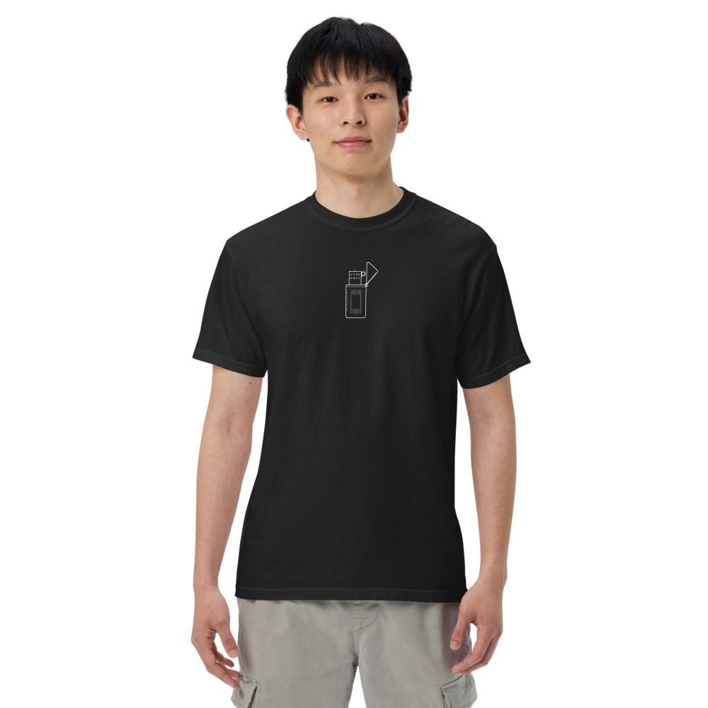 The Twill lighter tee, Black